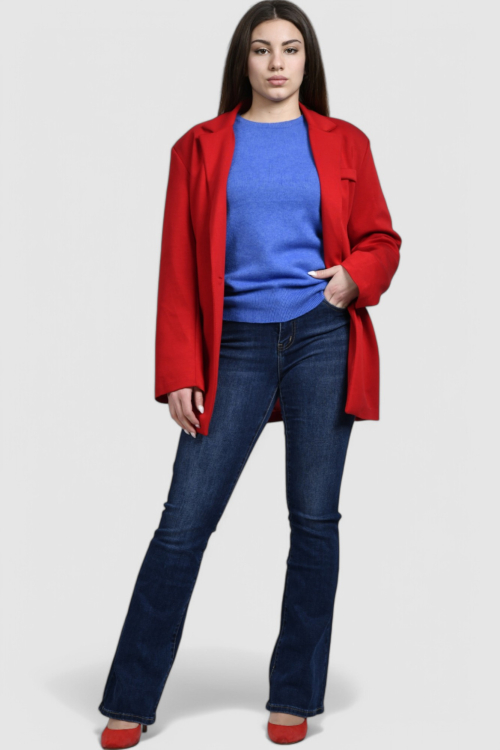 Ženski plavi lagani džemper Giavanna