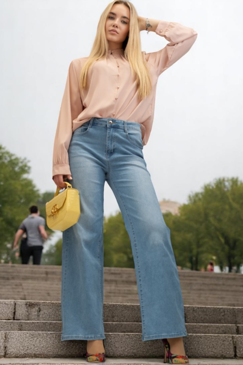 Ženska roza elegantna košulja Lainey