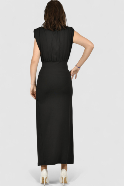 Ženska crna večernja haljina Savanna