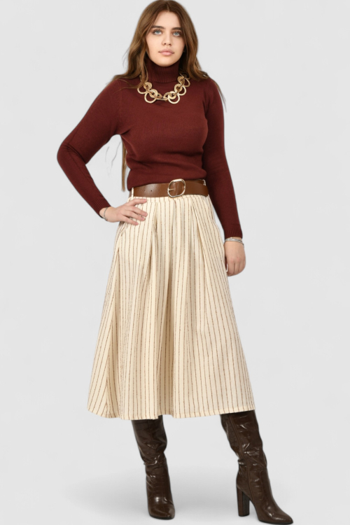 Ženski smeđi lagani džemper Zoey