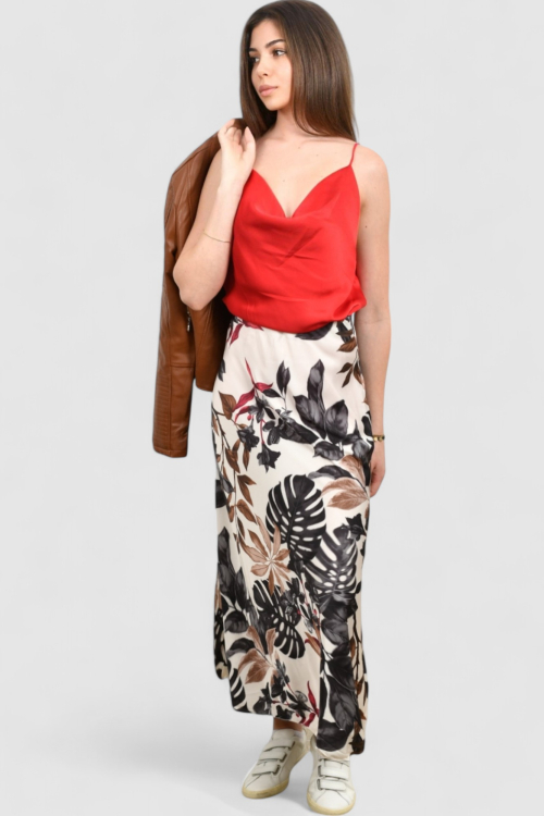 Ženski crveni elegantni top Scarlet