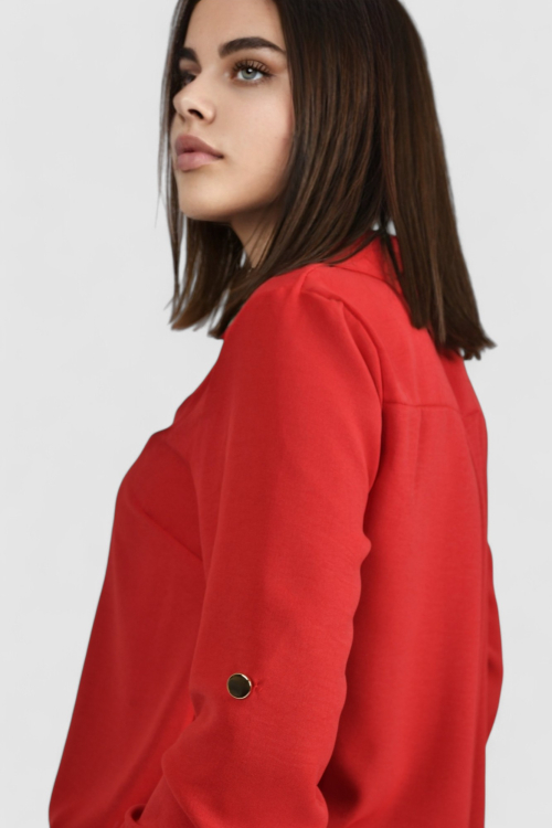 Ženska crvena elegantna košulja Blakely