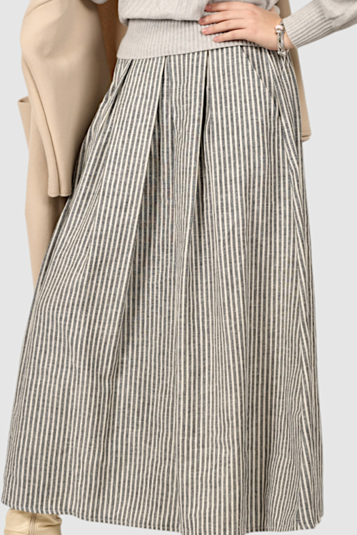 Ženska siva maxi suknja Willa