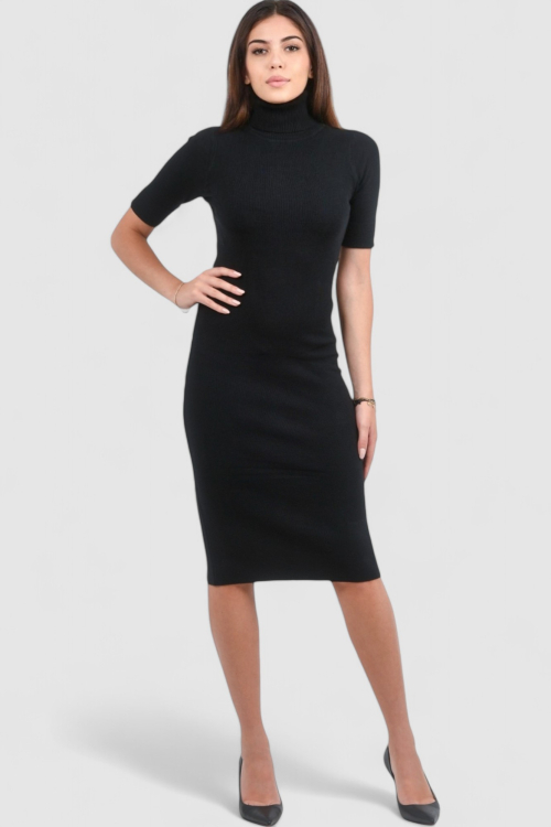 Ženska crna svakodnevna haljina Millie