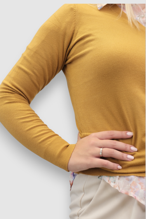 Ženski žuti lagani džemper Cassandra