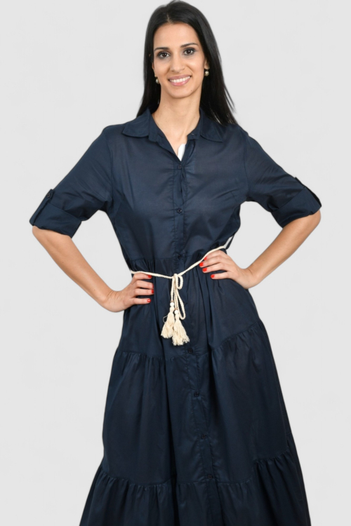 Ženska plava svakodnevna haljina Eloisa