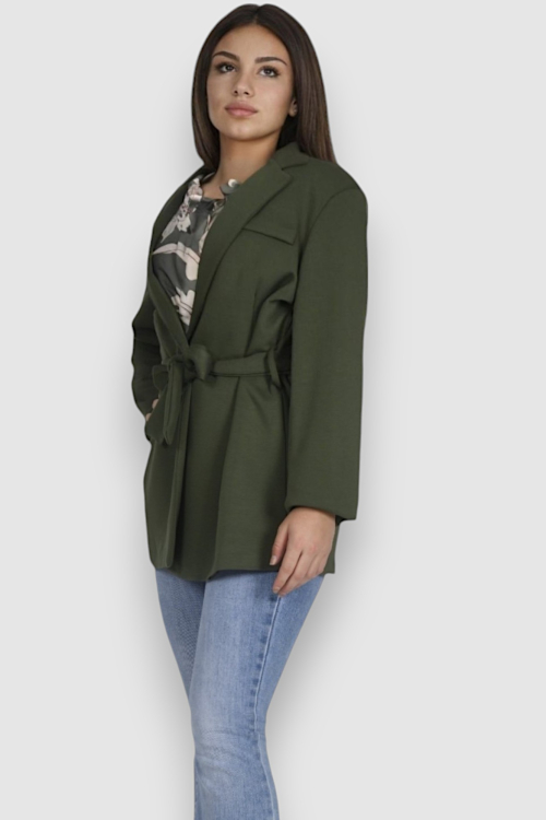 Ženski zeleni dugi sako Fay