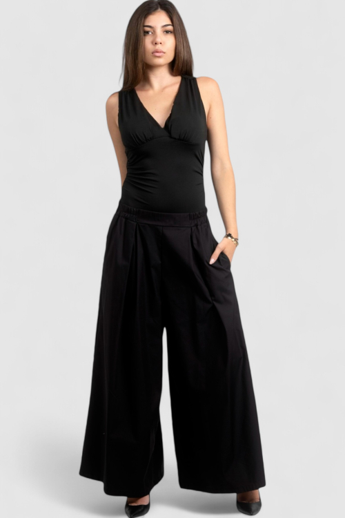 Ženski crni elegantni bodi Vanessa