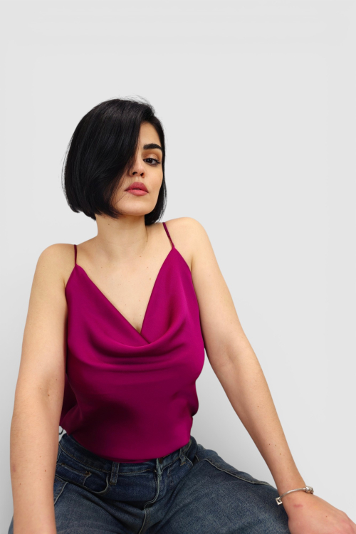 Ženski ljubičasti elegantni top Scarlet