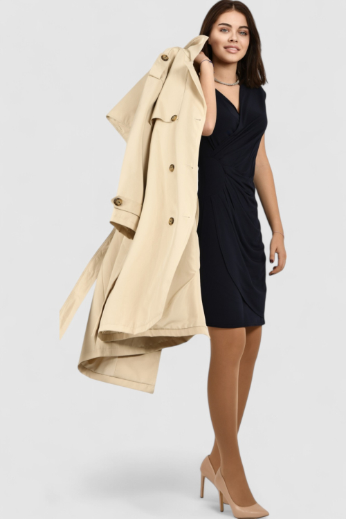 Ženska plava večernja haljina Kayla