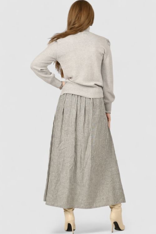 Ženska siva maxi suknja Willa