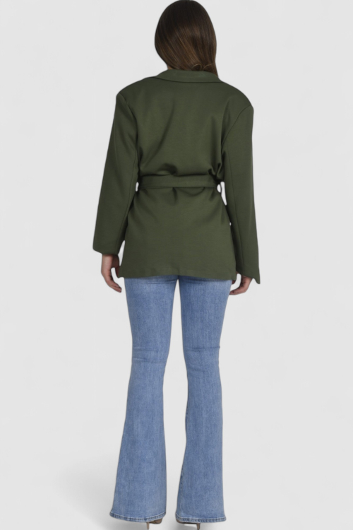 Ženski zeleni dugi sako Fay