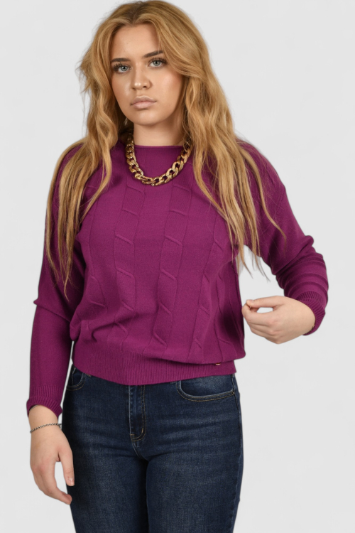 Ženski ljubičasti lagani džemper Erica