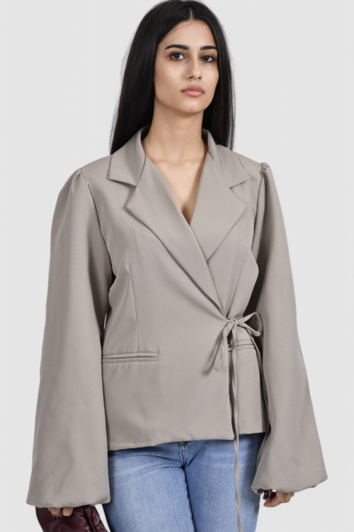 Ženski sivi elegantni sako Charlotte