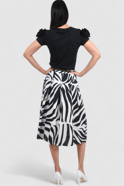 Ženska crna majica kratki rukav  Zillah