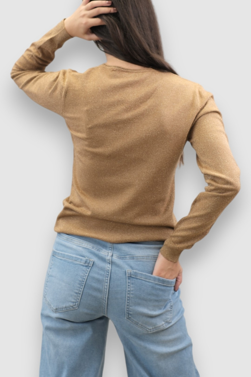 Ženski camel lagani džemper Amalia