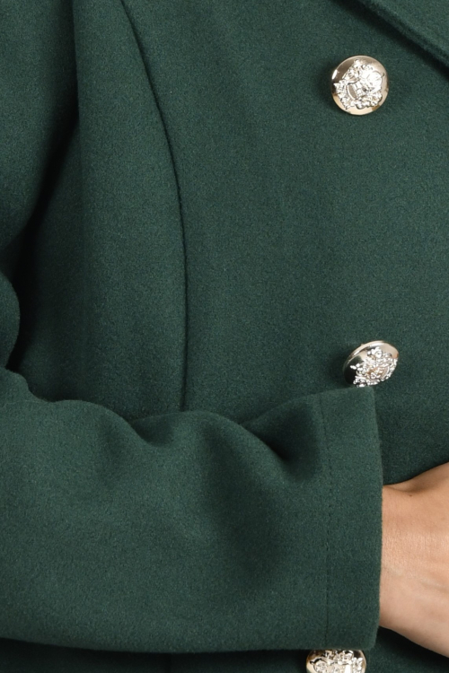 Ženski zeleni kratki kaput Billie