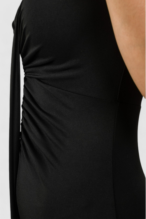 Ženska crna večernja haljina Lettie