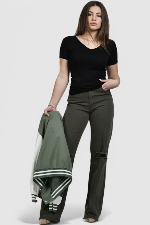 Ženska crna majica kratki rukav Dani