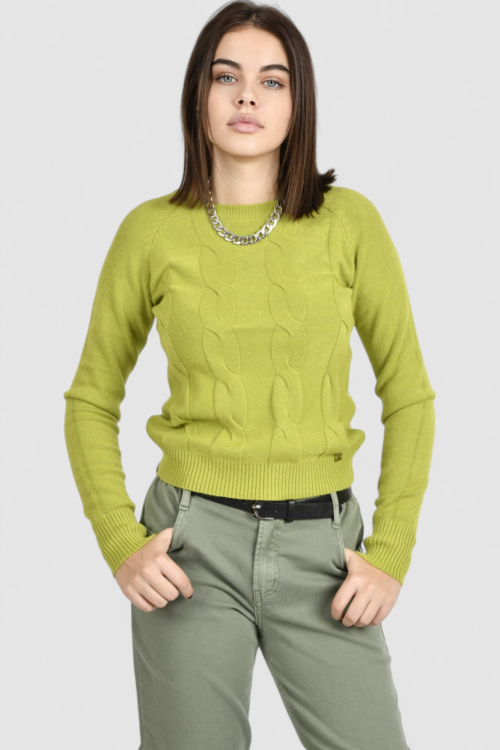 Ženski svijetlo zeleni lagani džemper Damaris