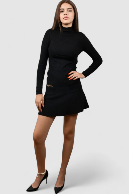 Ženska crna mini suknja Nessa