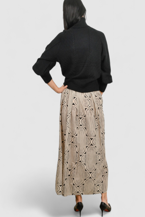 Ženski crni topliji džemper Oriana