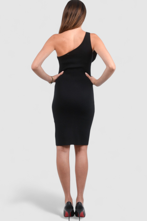 Ženska crna svakodnevna haljina Felice