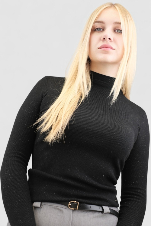 Ženski crni lagani džemper Opal