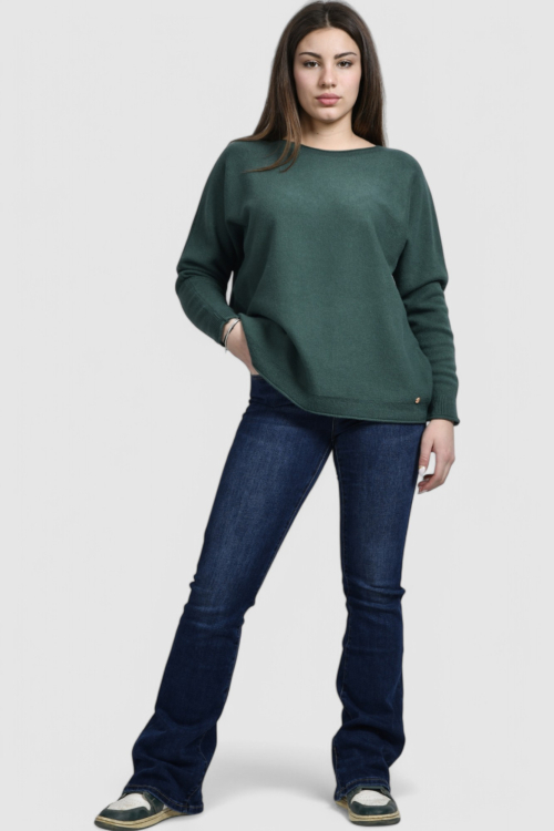 Ženski zeleni lagani džemper Hannah