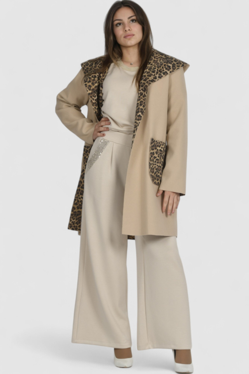 Ženski bež midi kaput Bluebell