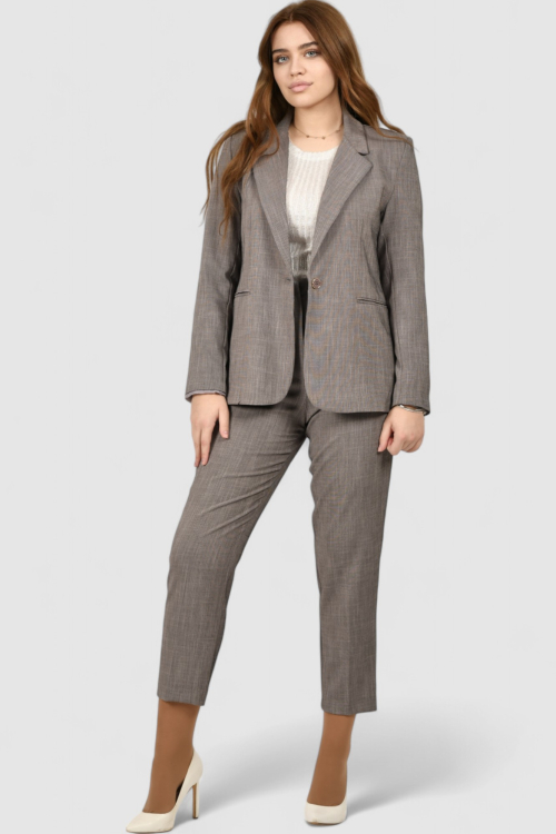 Ženski sivi poslovni sako Alyssa Grey