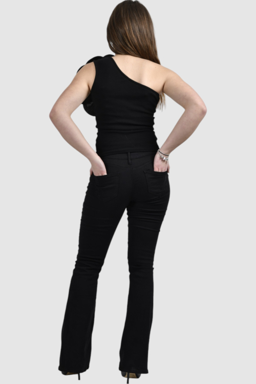 Ženski crni top Selina