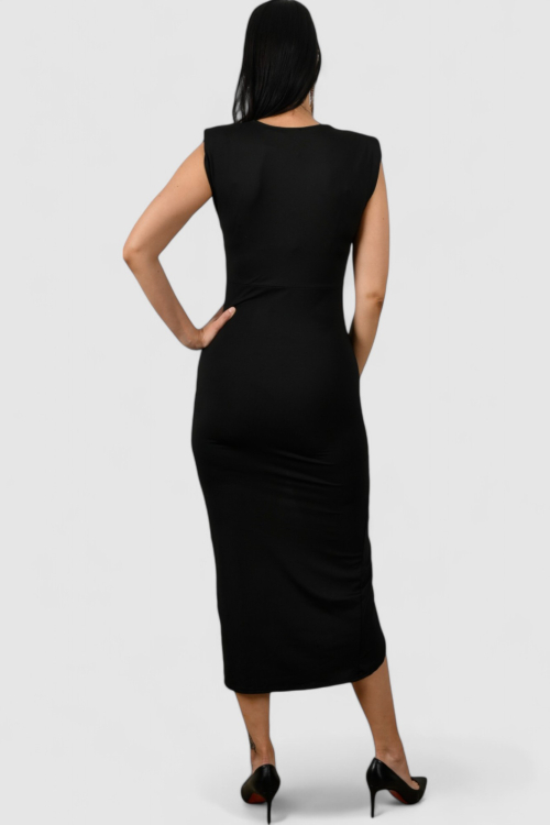 Ženska crna večernja haljina Lettie