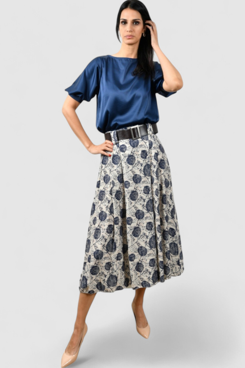 Ženska plava elegantna bluza Cecilia