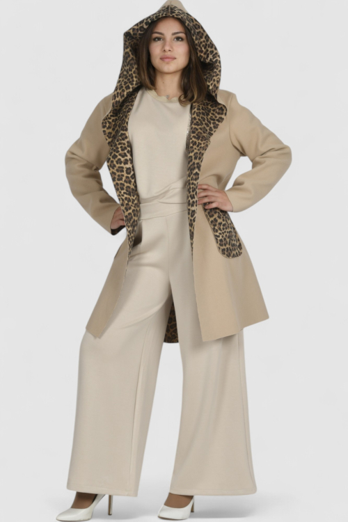 Ženski bež midi kaput Bluebell