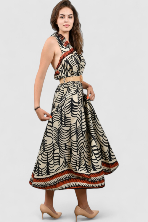 Ženska bež svakodnevna haljina Destiny