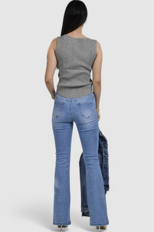 Ženski sivi top Skyla