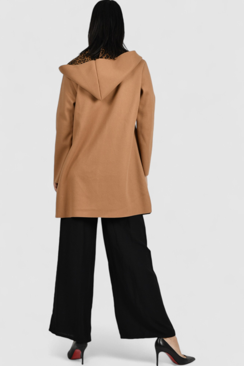 Ženski smeđi midi kaput Bluebell