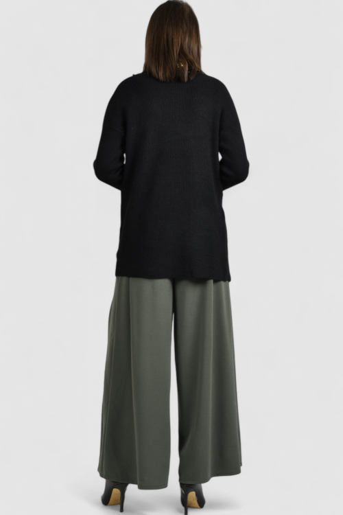 Ženski crni kratki kardigan Jossie