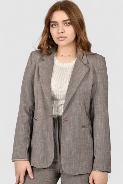 Ženski sivi poslovni sako Alyssa Grey