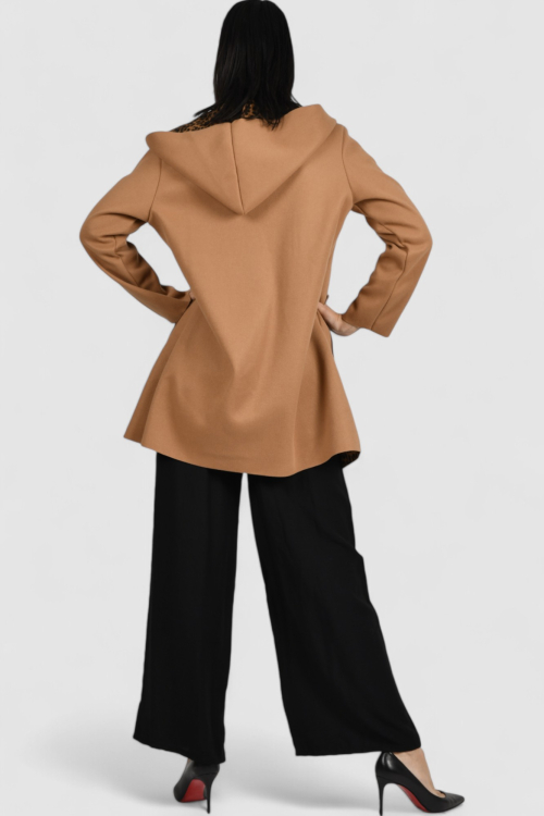 Ženski smeđi midi kaput Bluebell