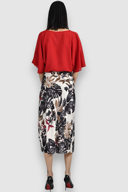 Ženska plava midi suknja Anastasia