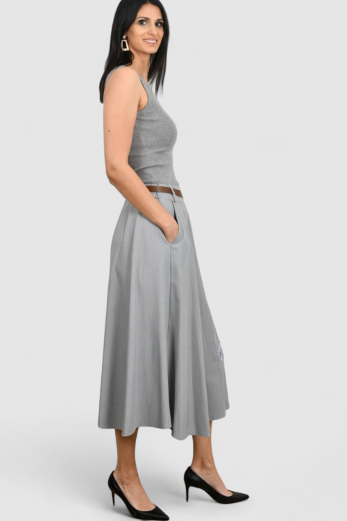 Ženska siva midi suknja May