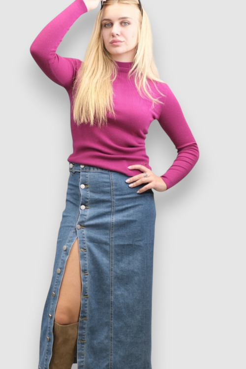 Ženski rozi lagani džemper Opal