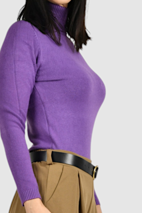 Ženski ljubicasti lagani džemper Zoey