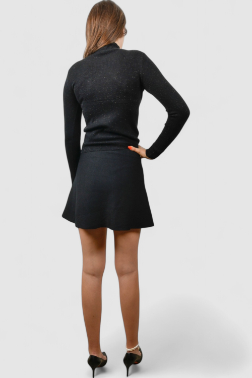 Ženska crna mini suknja Nessa