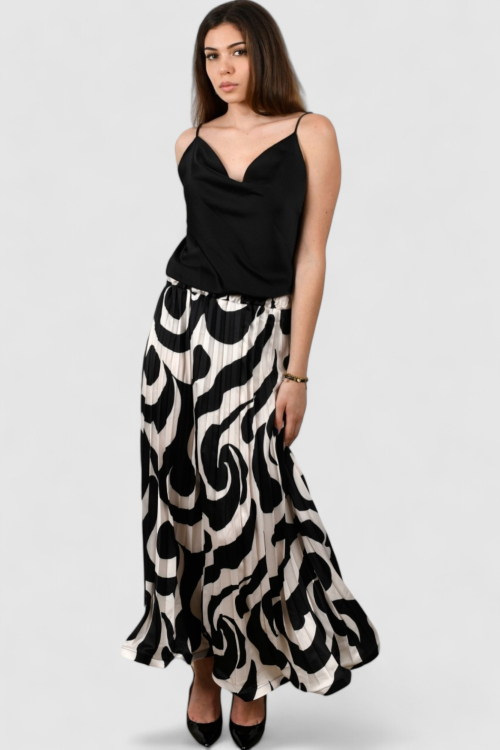 Ženski crni elegantni top Scarlet