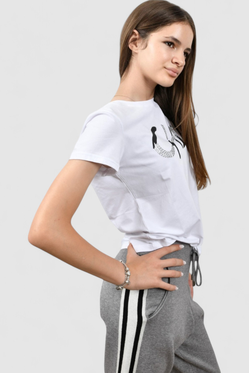 Ženska bijela majica kratki rukav Hallie