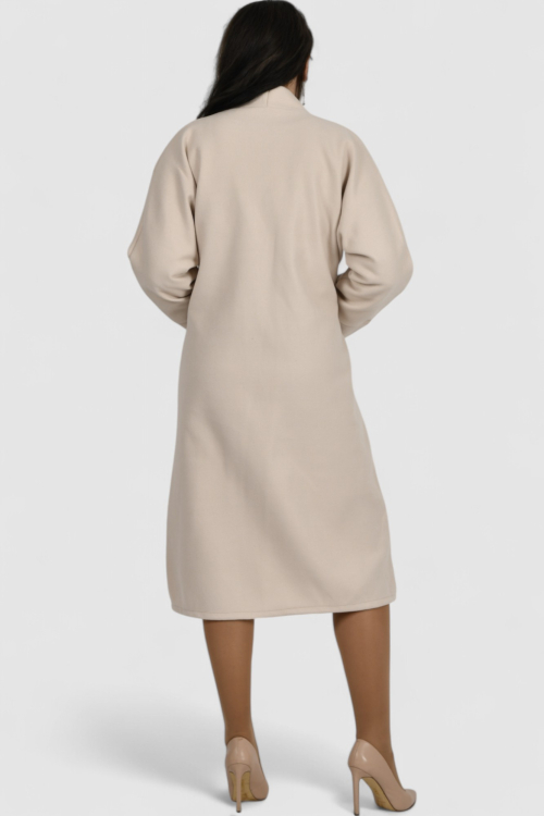 Ženski bež dugi kaput Carly