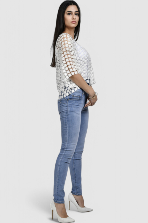 Ženski bijeli top Elodiie